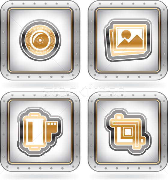 Photography Icons Set Stock photo © Vectorminator