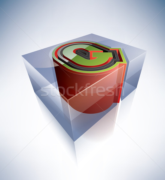 3D alphabet: Capital letter Q Stock photo © Vectorminator