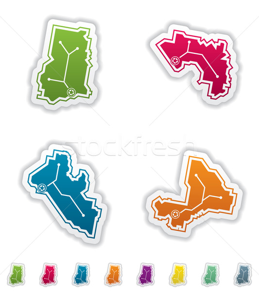 Simple Country Icons Stock photo © Vectorminator