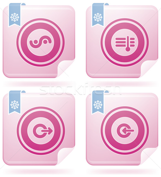 Miscellaneous Flamingo Icons Stock photo © Vectorminator