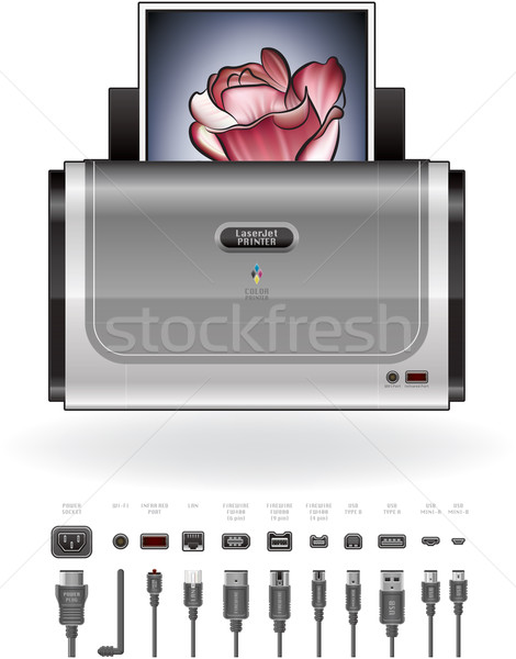 LaserJet Printer Stock photo © Vectorminator