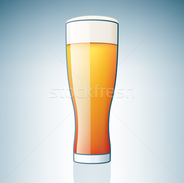 Light Beer Glass Stock photo © Vectorminator