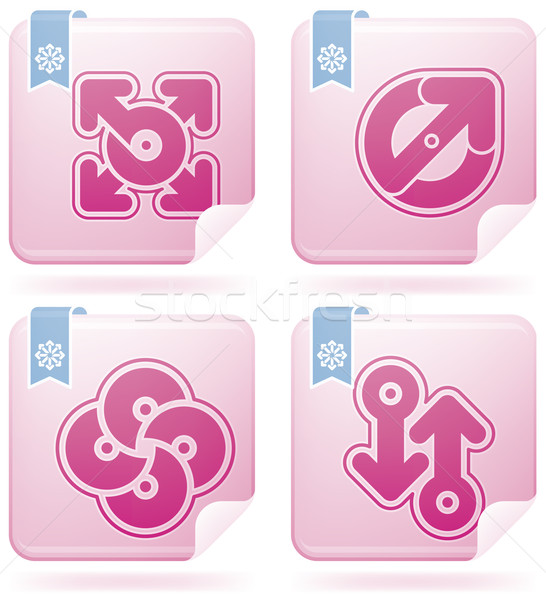 Miscellaneous Flamingo Icons Stock photo © Vectorminator