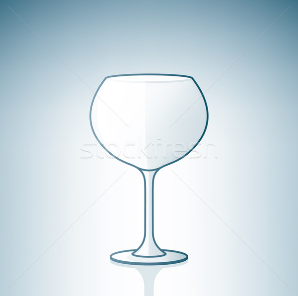 Stock photo: Empty Wine Glass