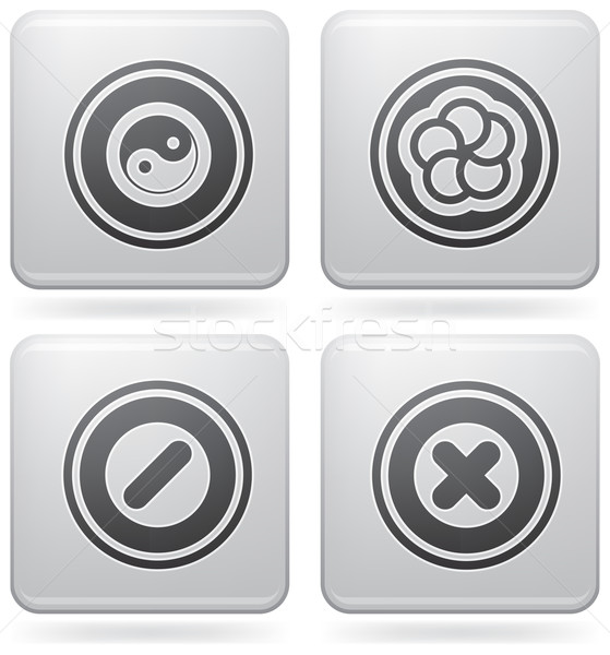 Platine icônes résumé icônes web général [[stock_photo]] © Vectorminator