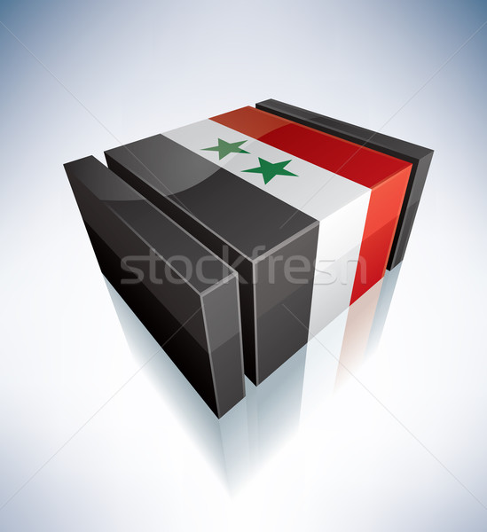 3D flag of Syria Stock photo © Vectorminator