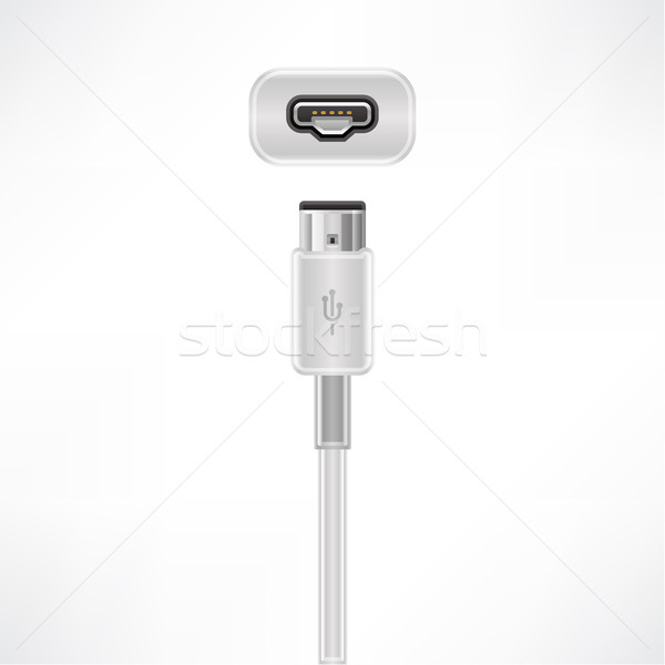 USB cable Stock photo © Vectorminator