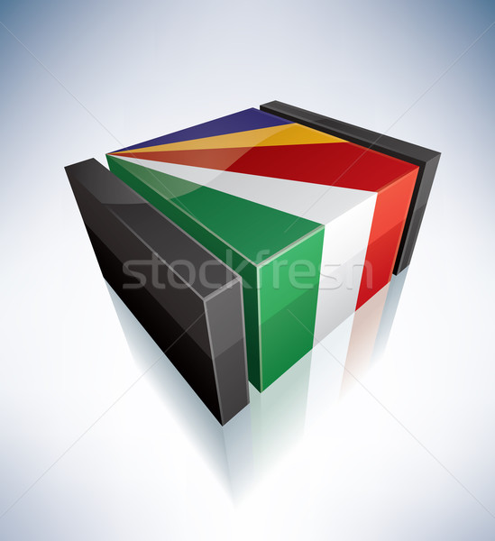 3D flag of Seychelles Stock photo © Vectorminator