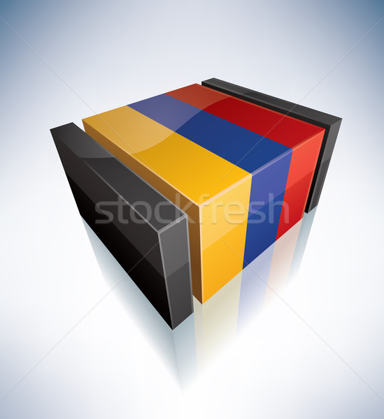 3D flag of Armenia Stock photo © Vectorminator