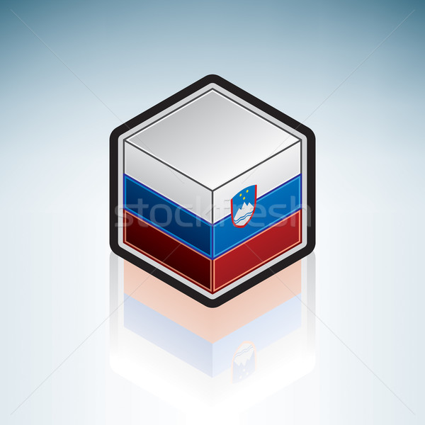 Eslovenia Europa bandera república 3D Foto stock © Vectorminator