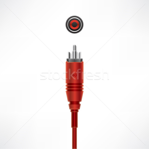 RCA audio cable Stock photo © Vectorminator