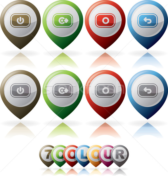 Phone Icons Status Stock photo © Vectorminator