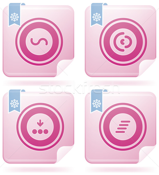 Stockfoto: Flamingo · iconen · bos · abstract · web · icons · algemeen