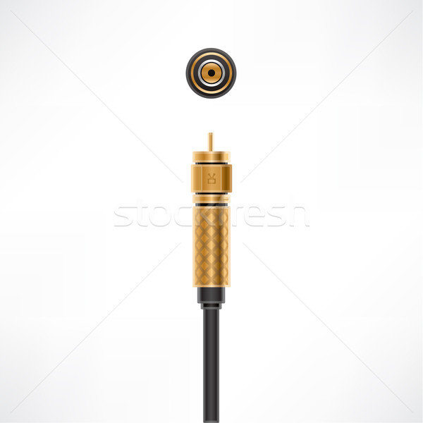 F Connector cable Stock photo © Vectorminator