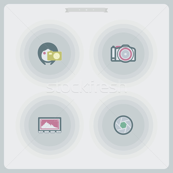 Photography Icons Set Stock photo © Vectorminator