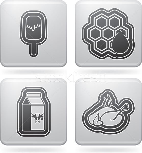 Alimente băuturi top jos Imagine de stoc © Vectorminator