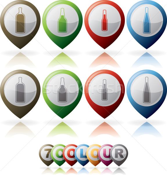 Alcohol bottles Stock photo © Vectorminator
