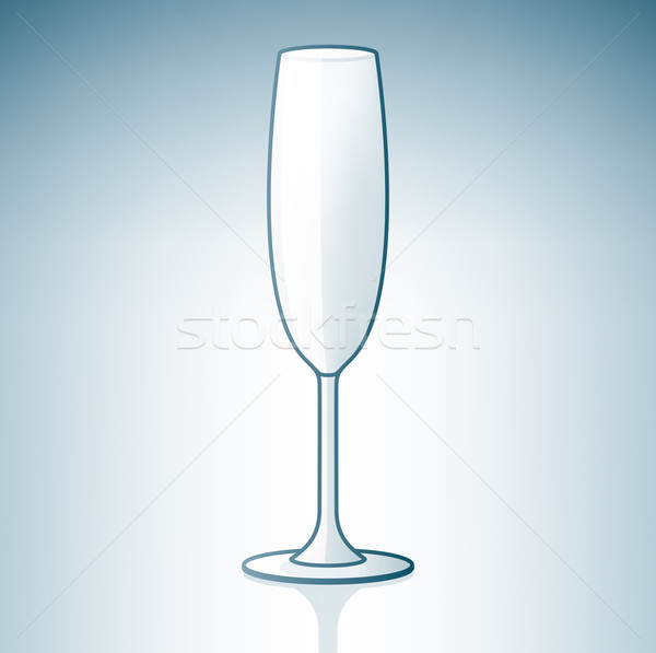 Empty Champaign / Sparkling Wine Glass Stock photo © Vectorminator