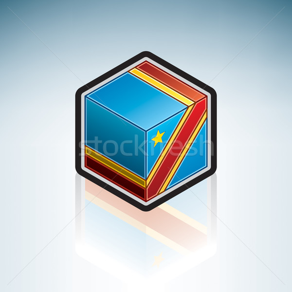 Kongó Afrika zászló demokratikus köztársaság 3D Stock fotó © Vectorminator