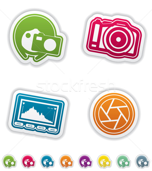 Photography Icons Set Stock photo © Vectorminator