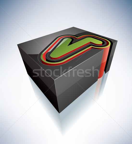 3D digits: 4 Stock photo © Vectorminator