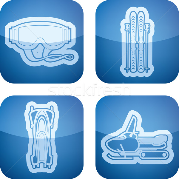 Winter sports Stock photo © Vectorminator
