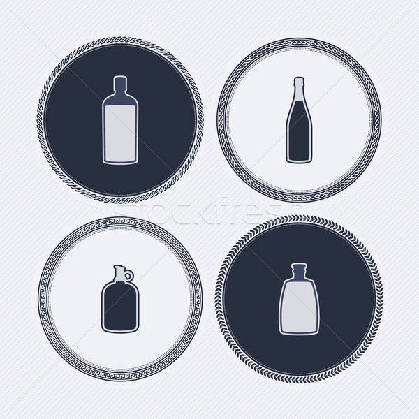 Alcohol bottles Stock photo © Vectorminator
