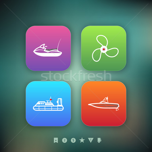 Ships and boats Stock photo © Vectorminator