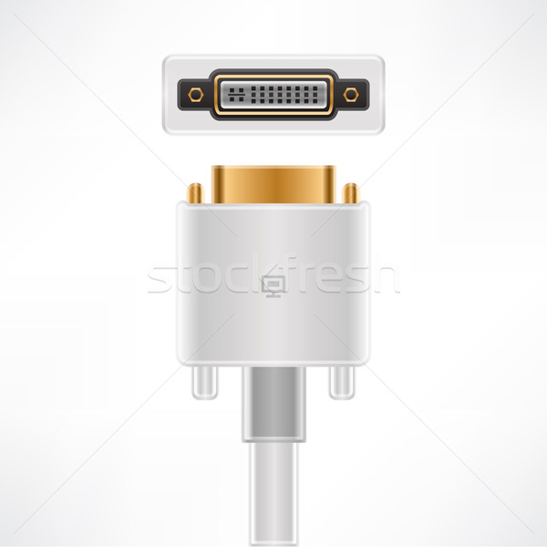 DVI-I  Cable Stock photo © Vectorminator