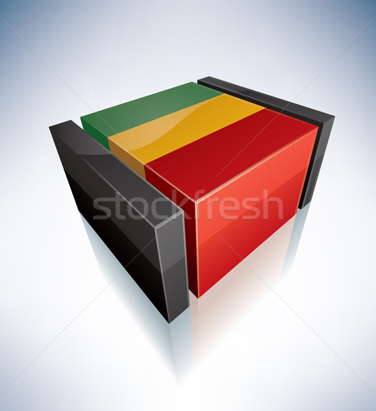 3D flag of Republic of Mali Stock photo © Vectorminator