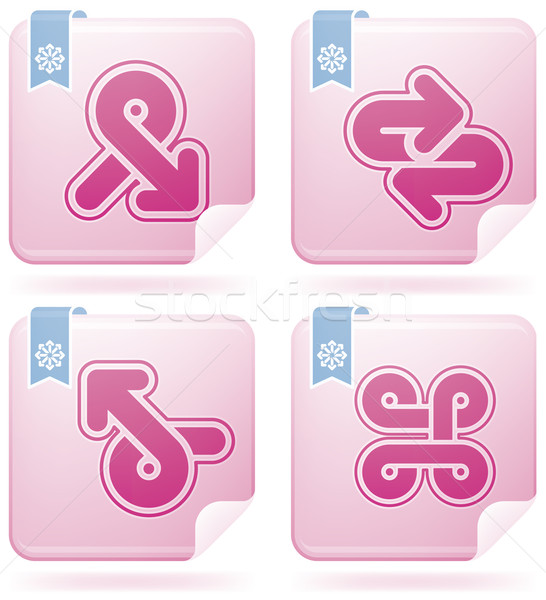 Miscellaneous Flamingo Icons Stock photo © Vectorminator