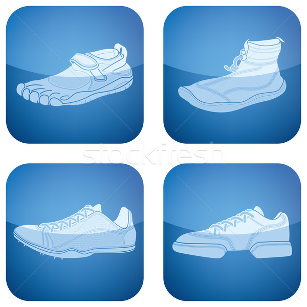 Sport chaussures sport ici [[stock_photo]] © Vectorminator