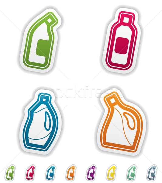 Limpeza outro ferramentas direito alvejante garrafa Foto stock © Vectorminator