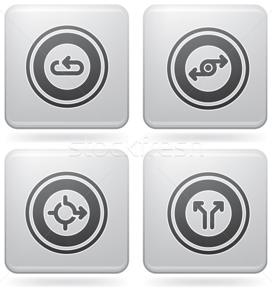 Platino iconos resumen iconos de la web general Foto stock © Vectorminator