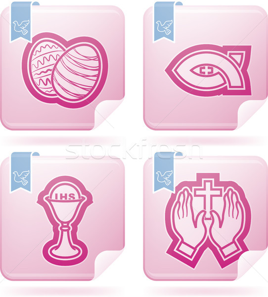 Ostern Symbole Symbole christian richtig top Stock foto © Vectorminator