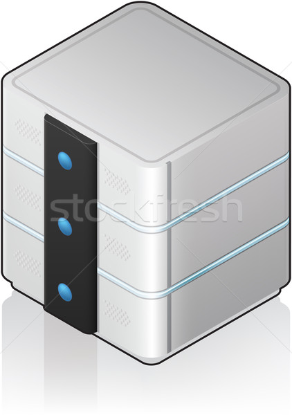 Futuristic Medium Server Rack Stock photo © Vectorminator