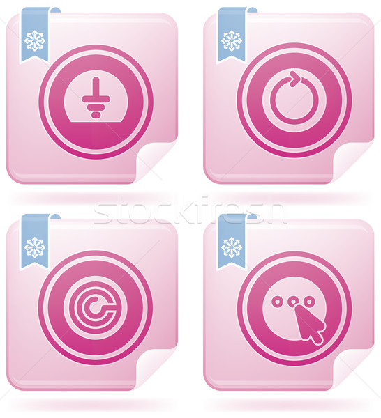 Miscellaneous Flamingo Icons Stock photo © Vectorminator