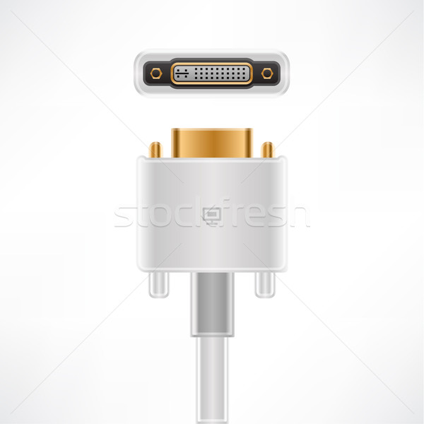 Stock photo: White Display Connector