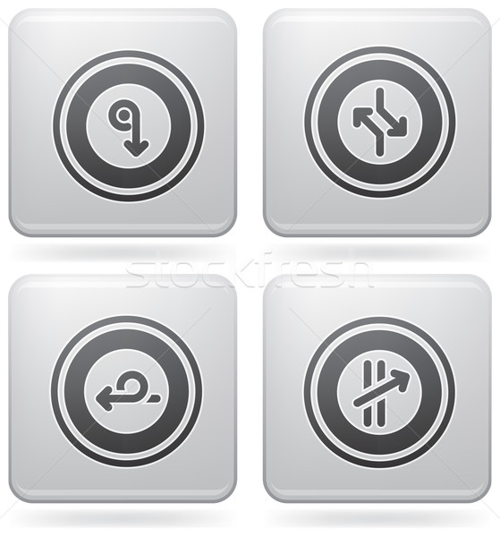Platin Symbole Haufen abstrakten Web-Icons allgemeine Stock foto © Vectorminator