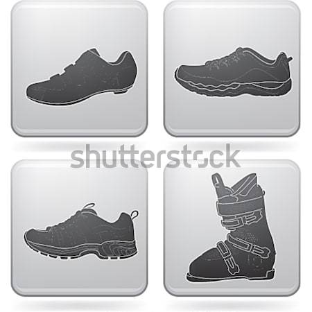 Chaussures tous élégante platine carré [[stock_photo]] © Vectorminator