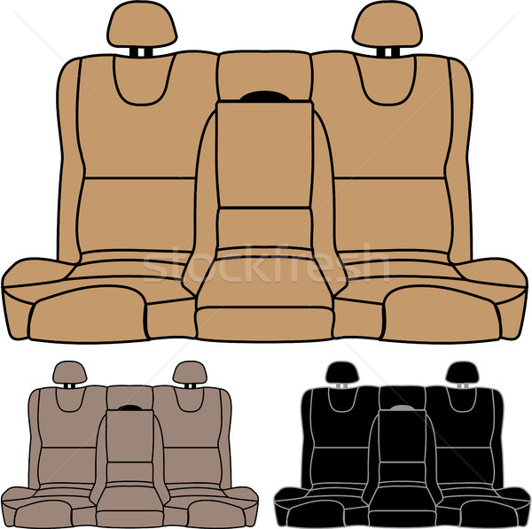 商业照片 / 矢量图: 背面 · 座位 · 汽车 · 孤立 · 向量 · 图像