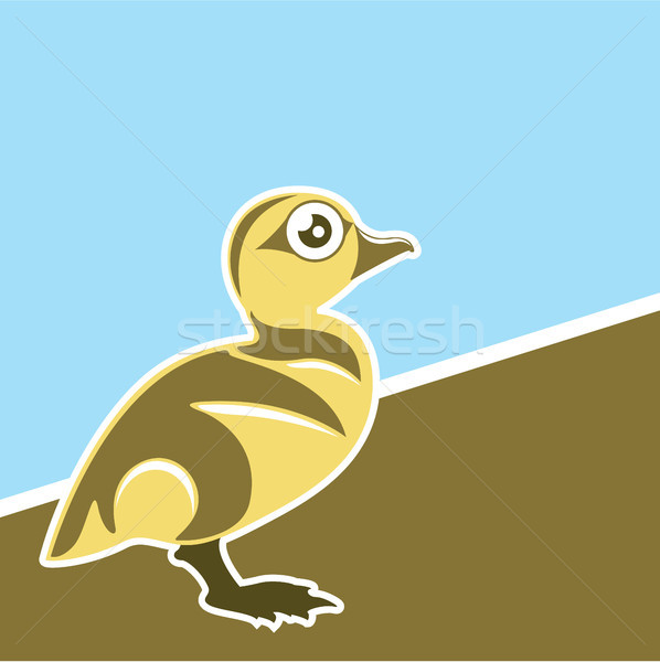 Baby Duck vector art eps file Stock photo © vectorworks51