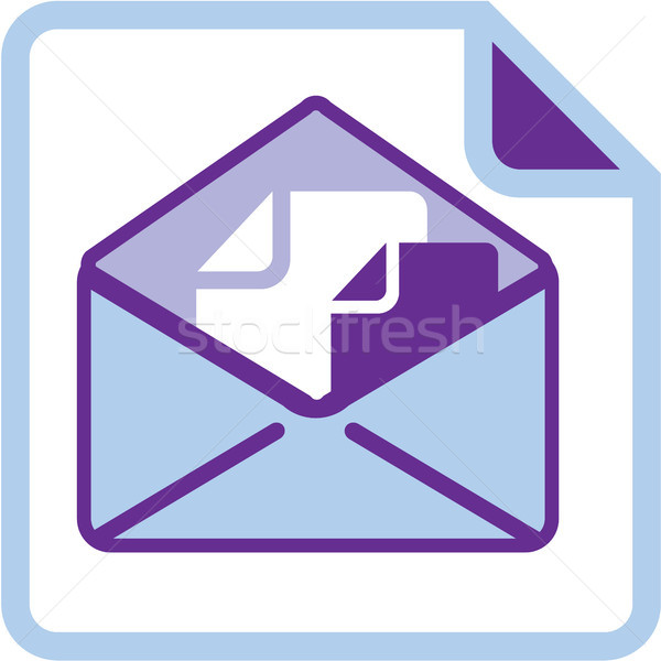 Envelope Icon vector clip-art illustration Stock photo © vectorworks51