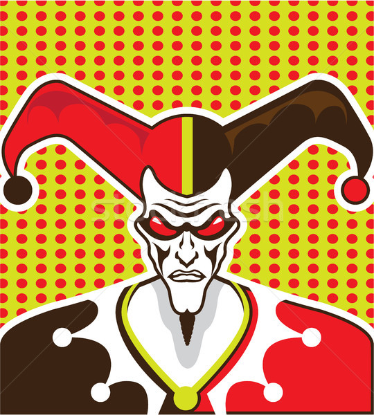 Angry Clown vector illustration clip-art image Stock photo © vectorworks51