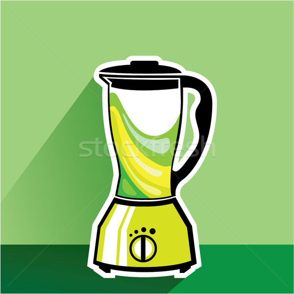 Green blender vector illustration clip-art image Stock photo © vectorworks51