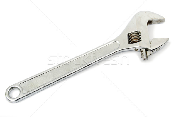 Stock photo: Adjustable wrench