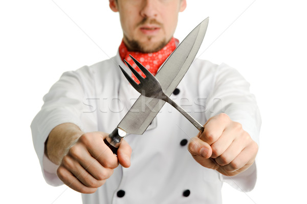 Knife and fork Stock photo © velkol