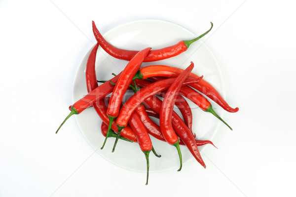 Red chilies peppers Stock photo © velkol