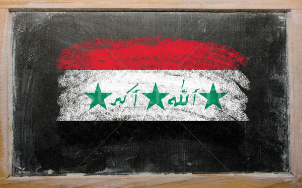 flag of Iraq on blackboard painted with chalk   Stock photo © vepar5