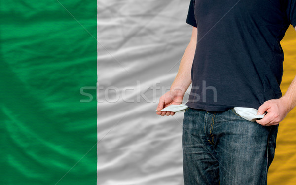 Recesión joven sociedad Irlanda pobres hombre Foto stock © vepar5